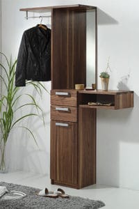 Garderobe Cubik in Nussbaum