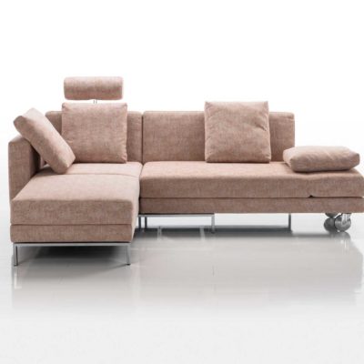 four-two Schlafsofa in braun in der Sofafunktion