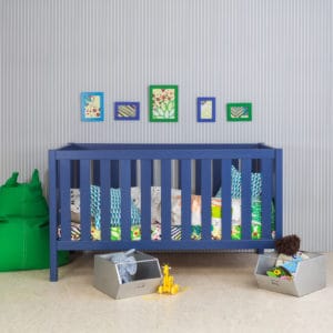 Babybett, dunkelblau