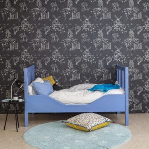 Babybett, hellblau, Austauschseiten