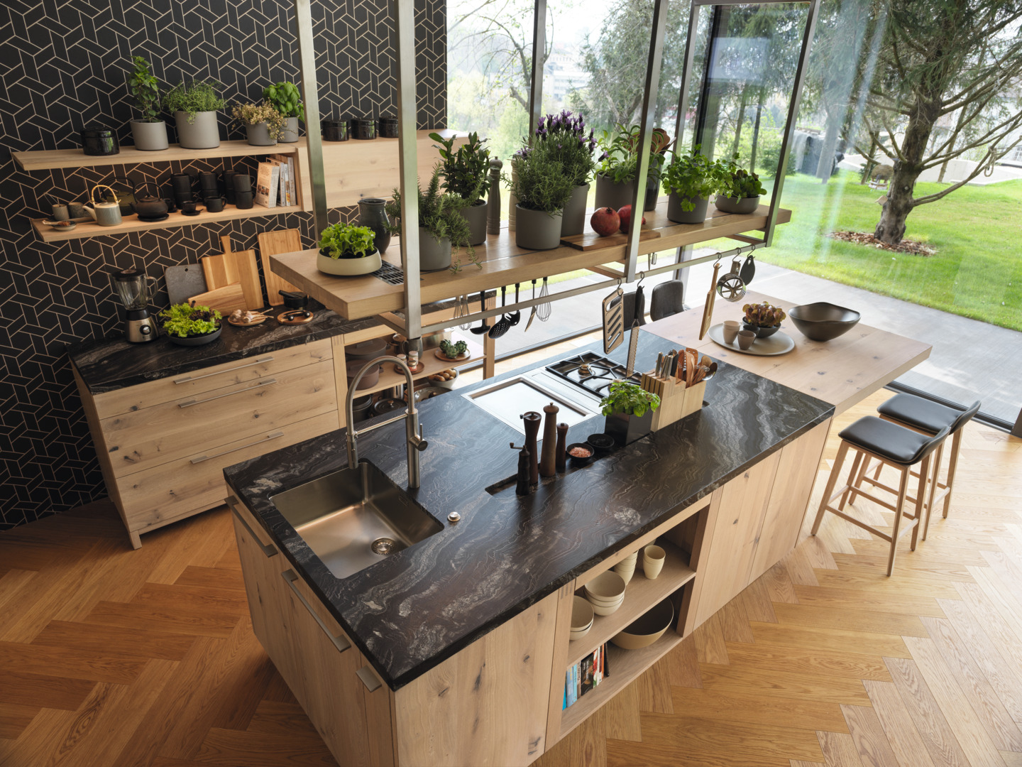 Naturholz-Küche von Team7 bei Hartmann Naturmöbel in Freiburg